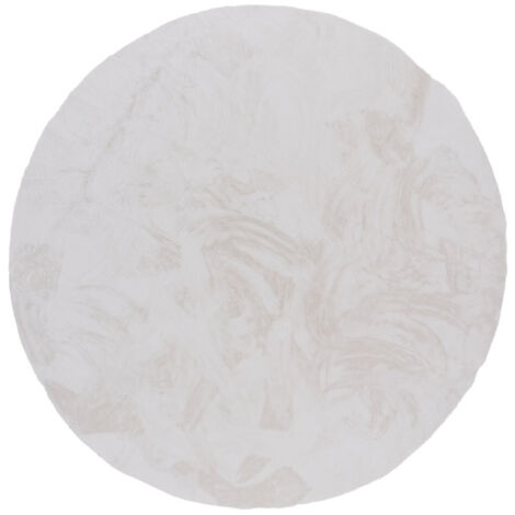 Tapis Rond Design "Nina" 200cm Blanc (1/5)