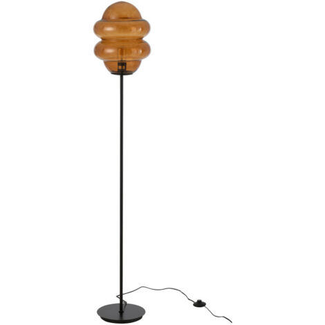 Lampadaire en Verre "Cuillere Miel" 160cm Marron (1/4)