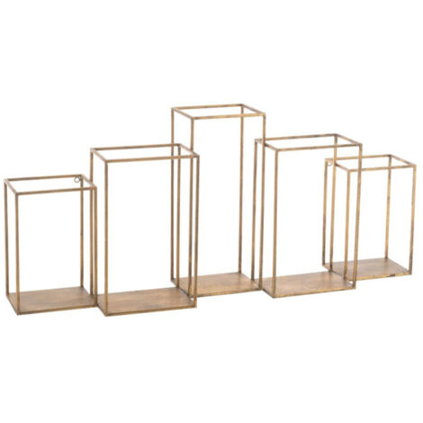 Étagère Design en Métal "Multiple" 93cm Or (1/5)