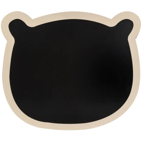 Tableau Ardoise Murale "Ourson" 53cm Noir (1/3)