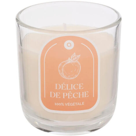 Bougie Parfumée en Verre "Floa" 210g Pêche (1/2)