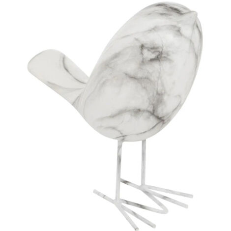 Statuette Oiseau en Céramique "Olen" 19cm Blanc (1/2)