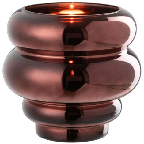 Photophore Design "Cléa" 20cm Prune (1/2)