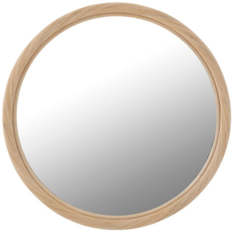 Miroir Mural en Rotin "Dwayne" 66cm Naturel (1/5)