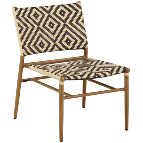 Fauteuil de Jardin à Motifs "Calapan" 77cm Naturel (1/5)
