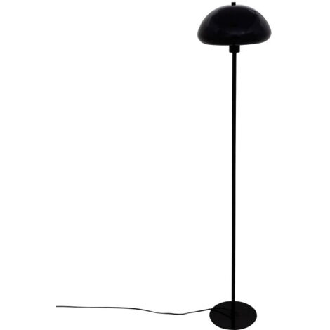 Lampadaire Droit Champignon "Savio" 140cm Noir (1/5)