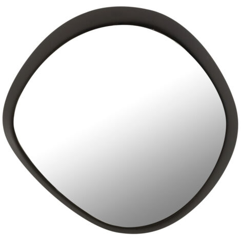 Miroir Mural en Métal "Lorenzo" 60cm Noir (1/4)