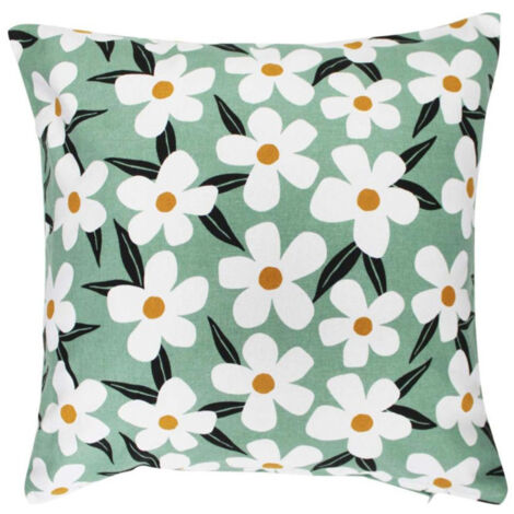 Housse de Coussin Imprimé "Darcy" 40x40cm Sauge (1/3)
