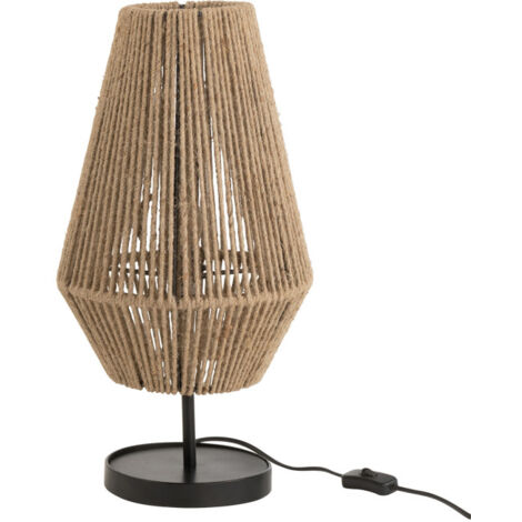 Lampe à Poser en Jute "Dollie" 51cm Naturel (1/4)