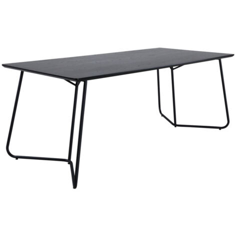 Table à Manger Design "Petra" 190cm Noir (1/5)