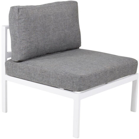 Module Canapé de Jardin "Copacabana" 74cm Blanc (1/5)