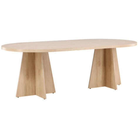 Table à Manger Design "Bootcut" 230cm Naturel (1/5)
