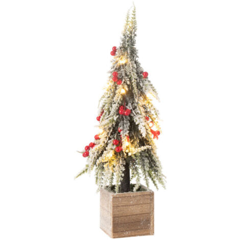 Sapin de Noël Déco à LED "Bruno" 40cm Vert (1/5)