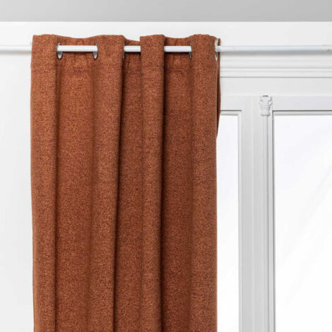 Rideau Occultant Isolant "Soana" 140x260cm Terracotta (1/3)