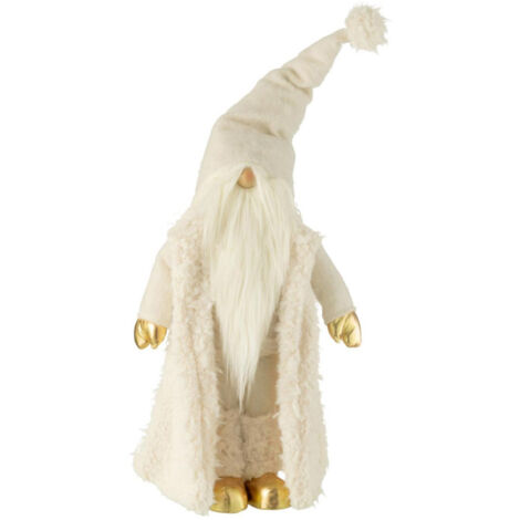 Statue Déco Lutin "Veste Longue" 90cm Crème (1/2)