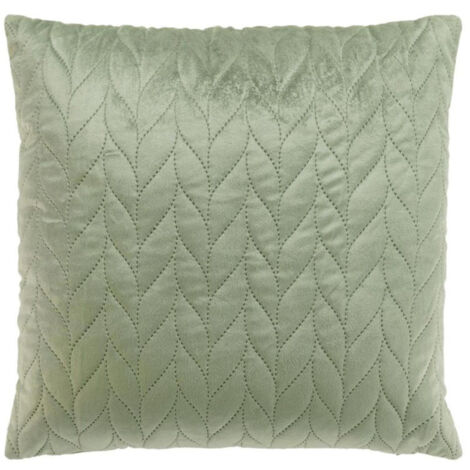 Housse de Coussin en Velours "Daisy" 40x40cm Sauge (1/5)