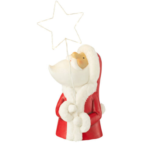 Père Noël à LED "Étoile" 67cm Rouge (1/5)
