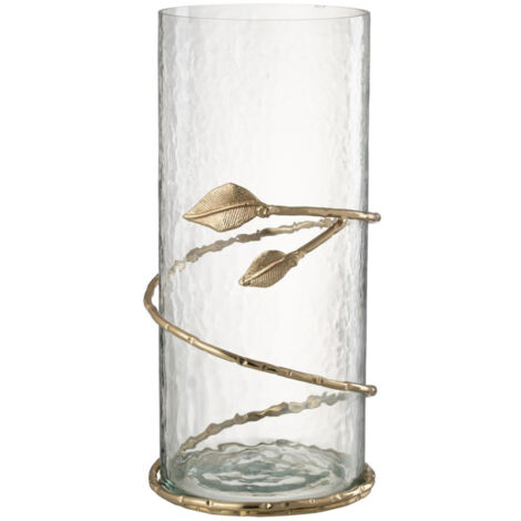 Vase en Verre Feuille "Ofelia" 40cm Transparent (1/5)