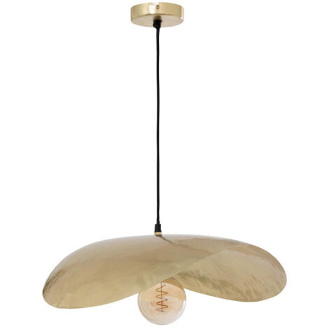 Lampe Suspension en Métal "Arlo" 56cm Doré (1/5)