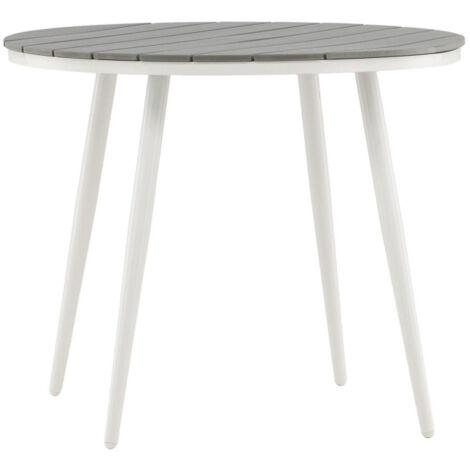 Table de Jardin Ronde "Break" 90cm Gris (1/5)