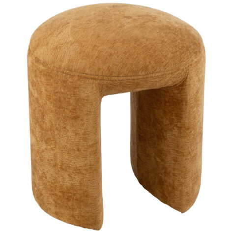 Pouf Rond Design "Anise" 44cm Ocre (1/5)