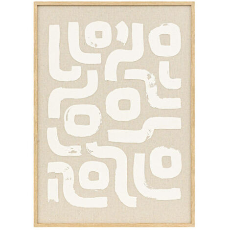 Décoration Murale en Relief "Disa" 70cm Beige (1/3)