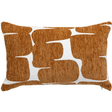 Housse de Coussin Chenille "Jeni" 30x50cm Caramel (1/5)