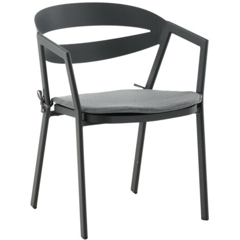 Chaise de Jardin Design "Split" 76cm Noir (1/5)