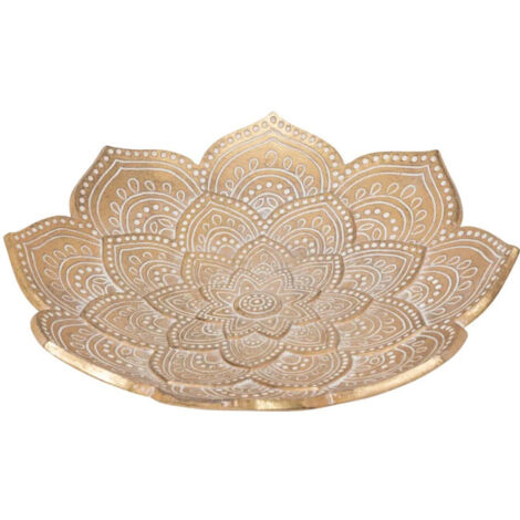 Coupelle Déco en Résine "Oasis" 29cm Doré (1/2)