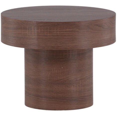 Table d'Appoint Design "Malung" 50cm Marron (1/5)