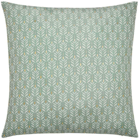 Coussin Déco Imprimé "Piana" 60x60cm Sauge (1/5)