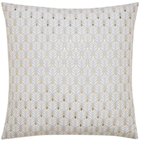 Coussin Déco Imprimé "Piana" 60x60cm Naturel (1/5)