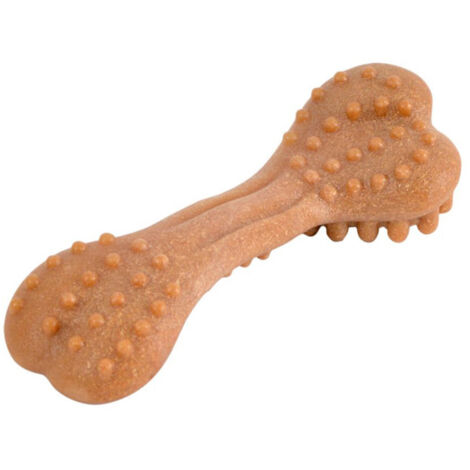 Jouet Os à Mâcher "Picots" 17cm Orange (1/2)