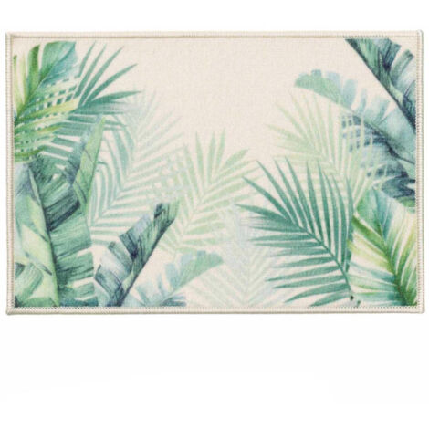 Tapis Déco Imprimé "Native" 50x80cm Vert (1/4)