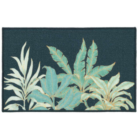 Tapis Déco Imprimé "Vayana" 50x80cm Vert (1/4)