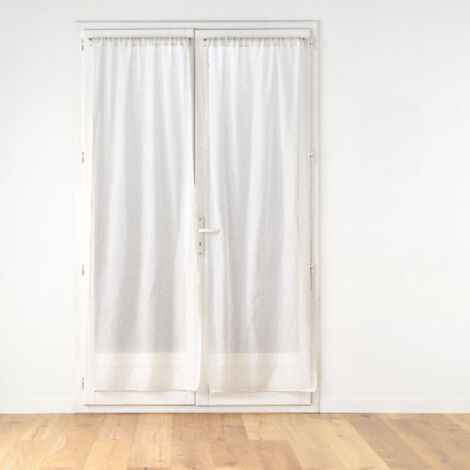 Paire de Voilages Passe-Tringle "Norine" 70x240cm Naturel