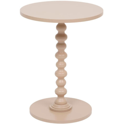 Table d'Appoint Ronde "Alix" 50cm Noisette (1/5)