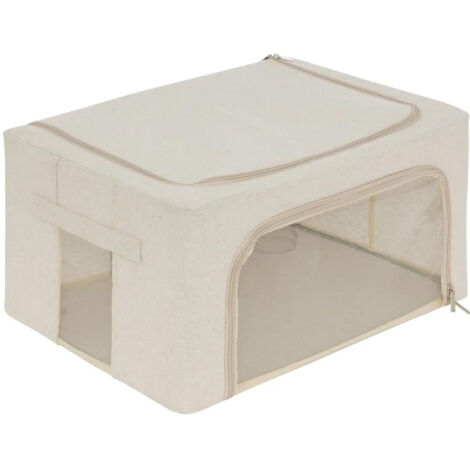 Housse de Rangement Double Ouverture "Dressy" 50cm Beige (1/5)