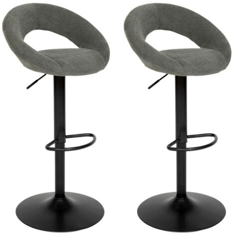 Lot de 2 Chaises de Bar Ajustable "Sasha" 96cm Vert Cèdre (1/5)