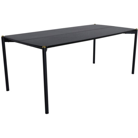 Table à Manger Design "Pelle" 190cm Noir (1/5)