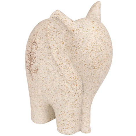 Statuette Éléphant en Résine "Nola" 23cm Beige (1/3)