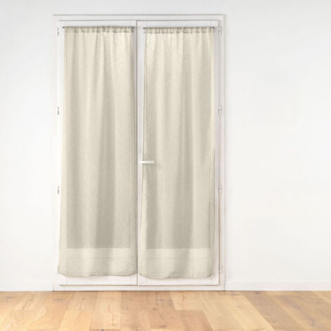 Paire de Voilages Passe-Tringle "Carlin" 70x200cm Lin (1/5)