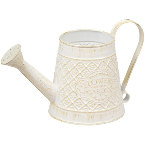 Grand Arrosoir En Métal 3,8 Litres à Long Bec - Motif Floral - Pour Intérieur Et Jardin (bleu, 46 Cm)