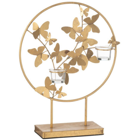 Photophore Design Papillon en Métal "Fly" 46cm Or (1/3)