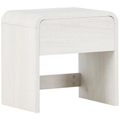 Table de Chevet Design "Lyngdal" 40cm Blanc (1/5)