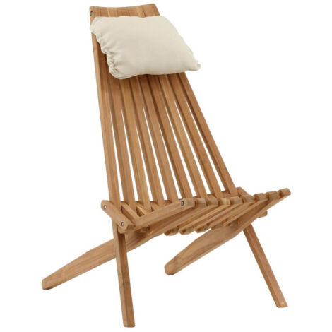 Fauteuil de Jardin Design en Teck "Kenya" 100cm Naturel (1/5)