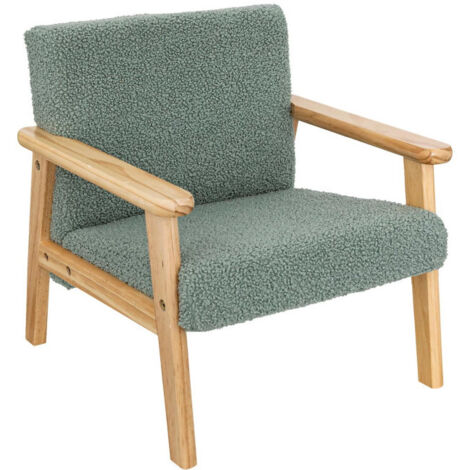 Fauteuil Enfant Bouclette "Basile" 46cm Vert (1/3)