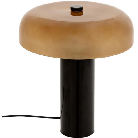 Lampe à Poser Cylindre en Verre "Jody" 37cm Ambre (1/5)