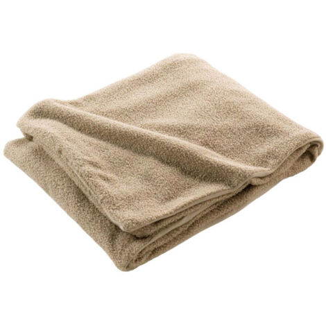 Plaid Bouclette "Wooly" 180x220cm Beige (1/5)