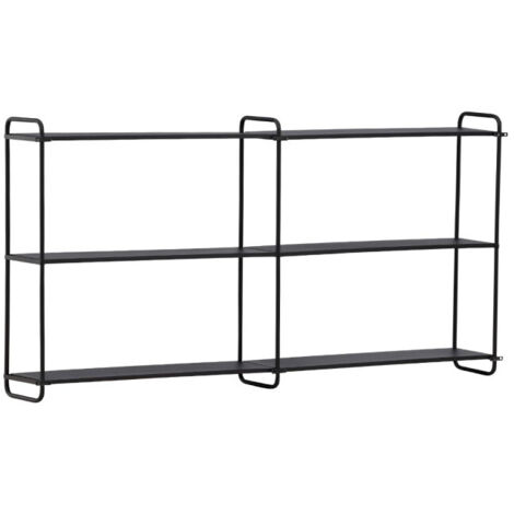 Étagère Murale en Métal "Lyon" 122cm Noir (1/5)